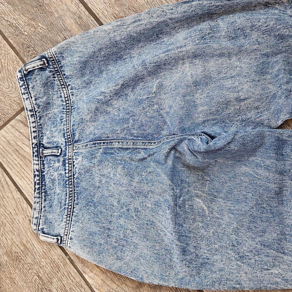 Vintage 1980s Acid Wash Jeans Size 5/6 - Picture 5 of 6